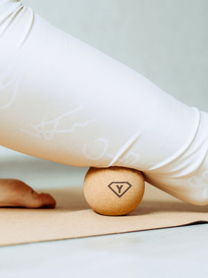 2 Yogablöcke Leopard mit Massage-Ball