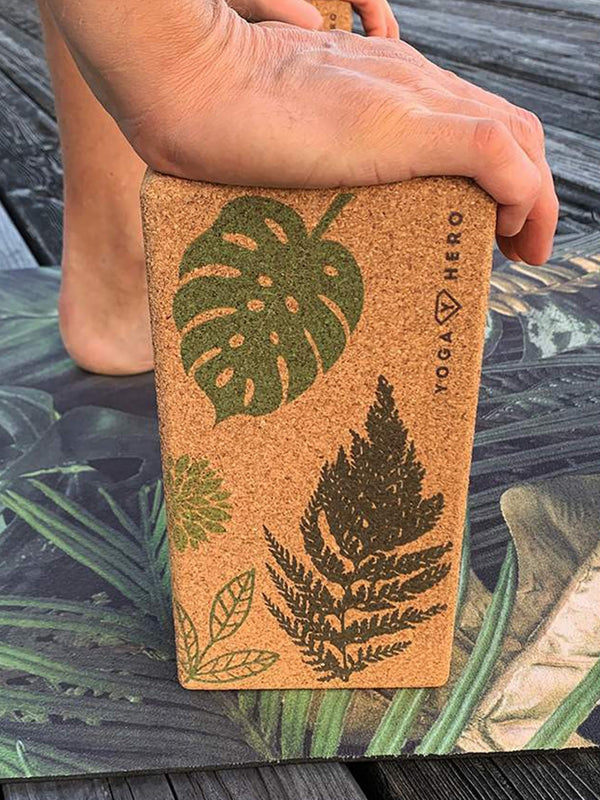 Cork Yoga Block Jungle