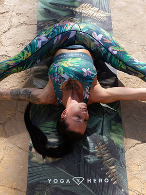 Yoga mat Leaves 4mm