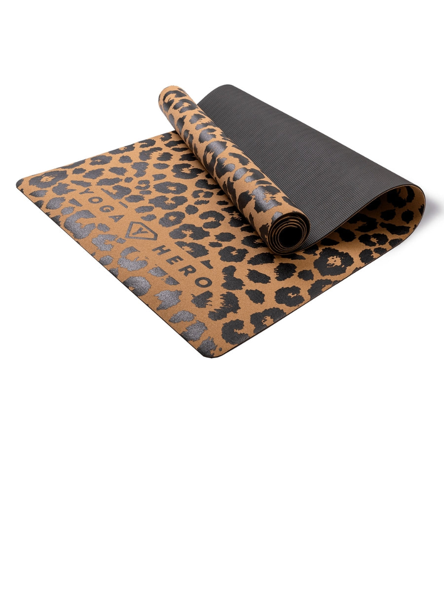 Cork yoga mat Leopard 4mm