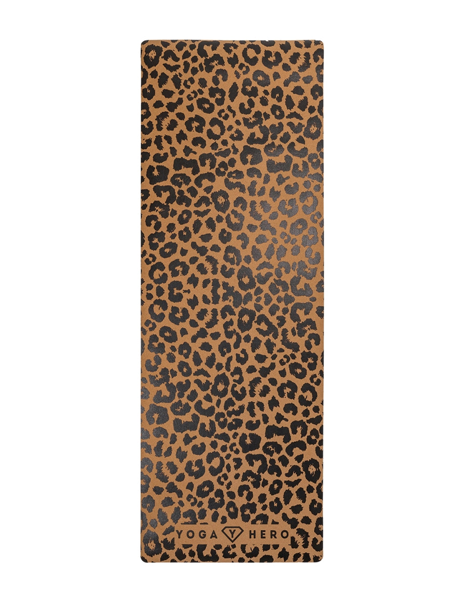 Cork yoga mat Leopard 4mm