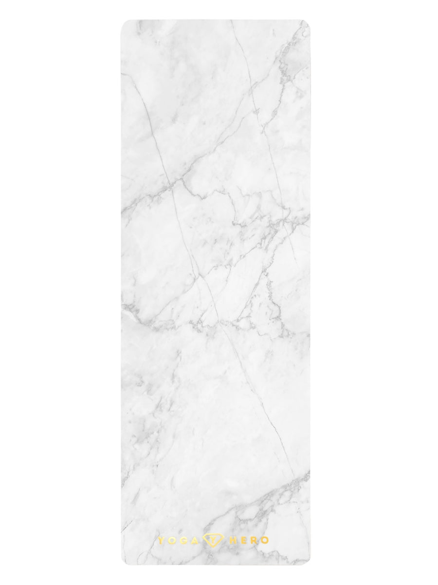 Yoga mat White Marble Gold 4mm