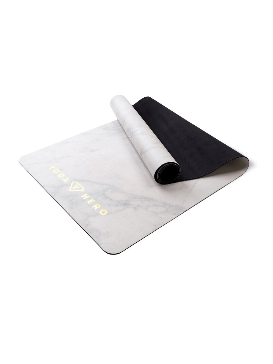 Yoga mat White Marble Gold 4mm