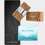 Yoga Reise Set Leopard Gold