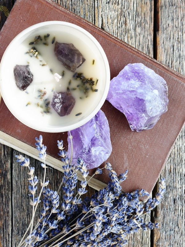 Amethyst - Eucalyptus &amp; Lavender Candle