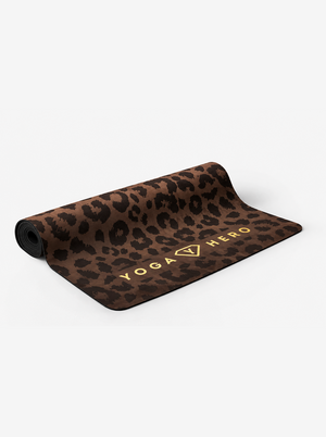 Yogamatte Brown Leopard Gold 4mm
