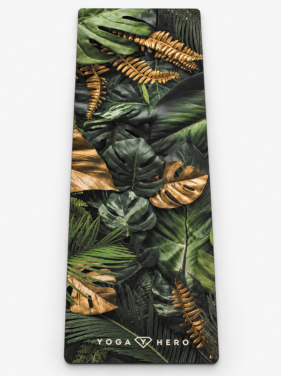 Yoga mat Leaves 4mm