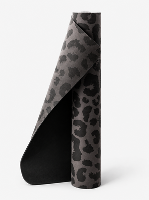 Yoga Mat Black Leopard Gold 4mm