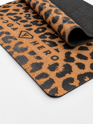 Cork yoga mat Leopard 4mm