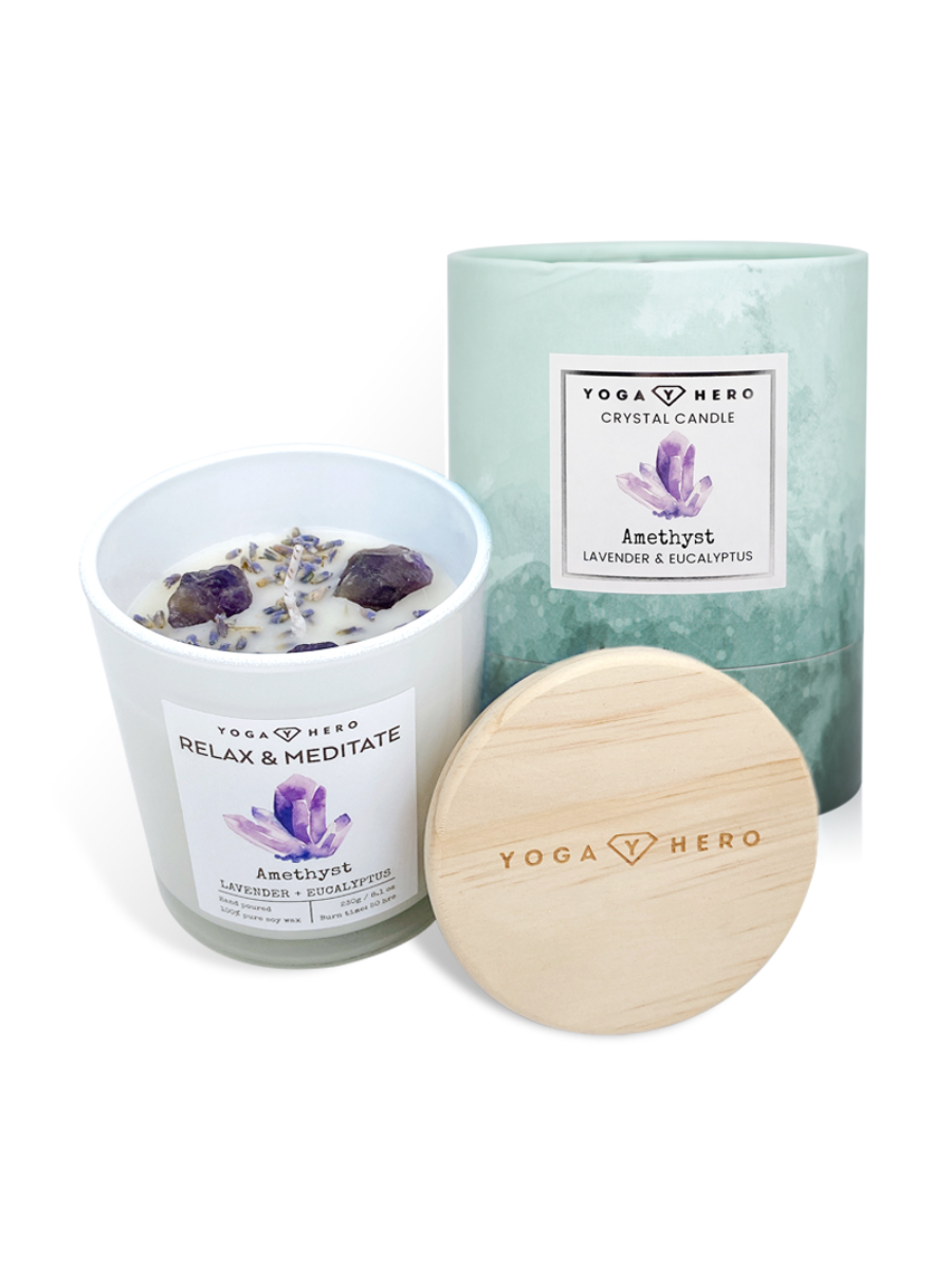 Amethyst - Eucalyptus &amp; Lavender Candle