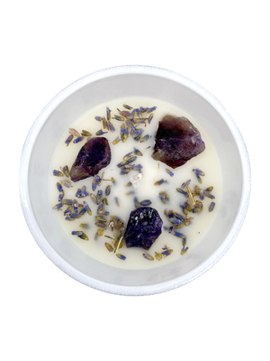 Amethyst - Eucalyptus &amp; Lavender Candle