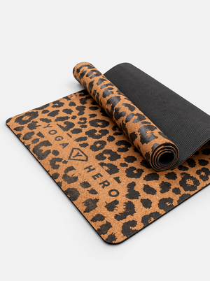 Cork yoga mat Leopard 4mm