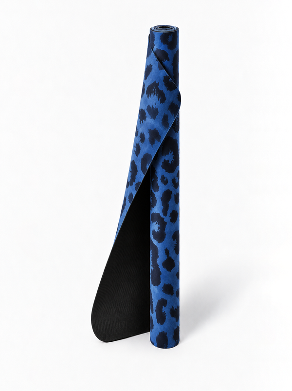 Reisematte Blue Leopard Gold 1mm