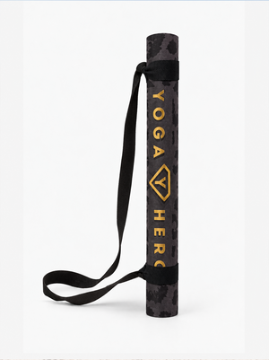 Travel Mat Black Leopard Gold 1mm