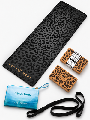 Yoga Reise Set Leopard Gold