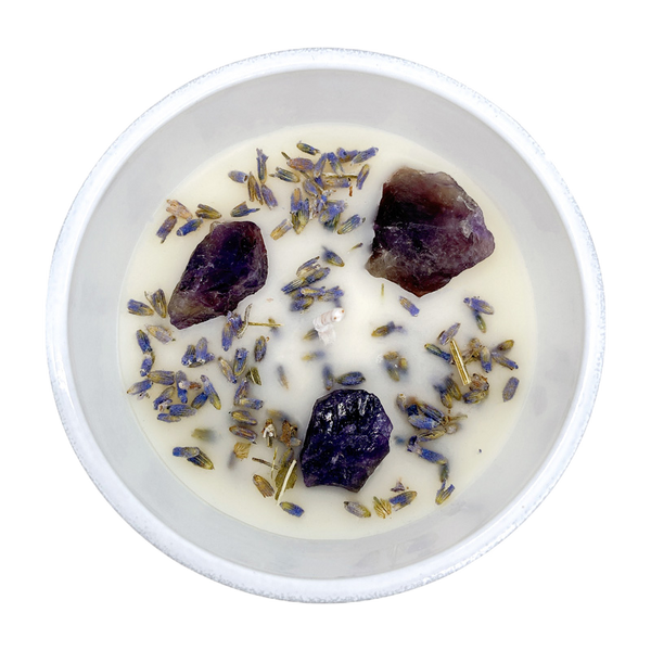 Amethyst - Eucalyptus &amp; Lavender Candle