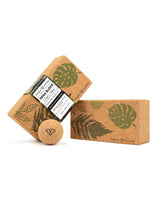 2 Jungle yoga blocks with massage ball