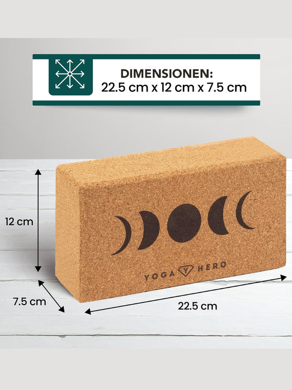 2 Moon yoga blocks with massage ball