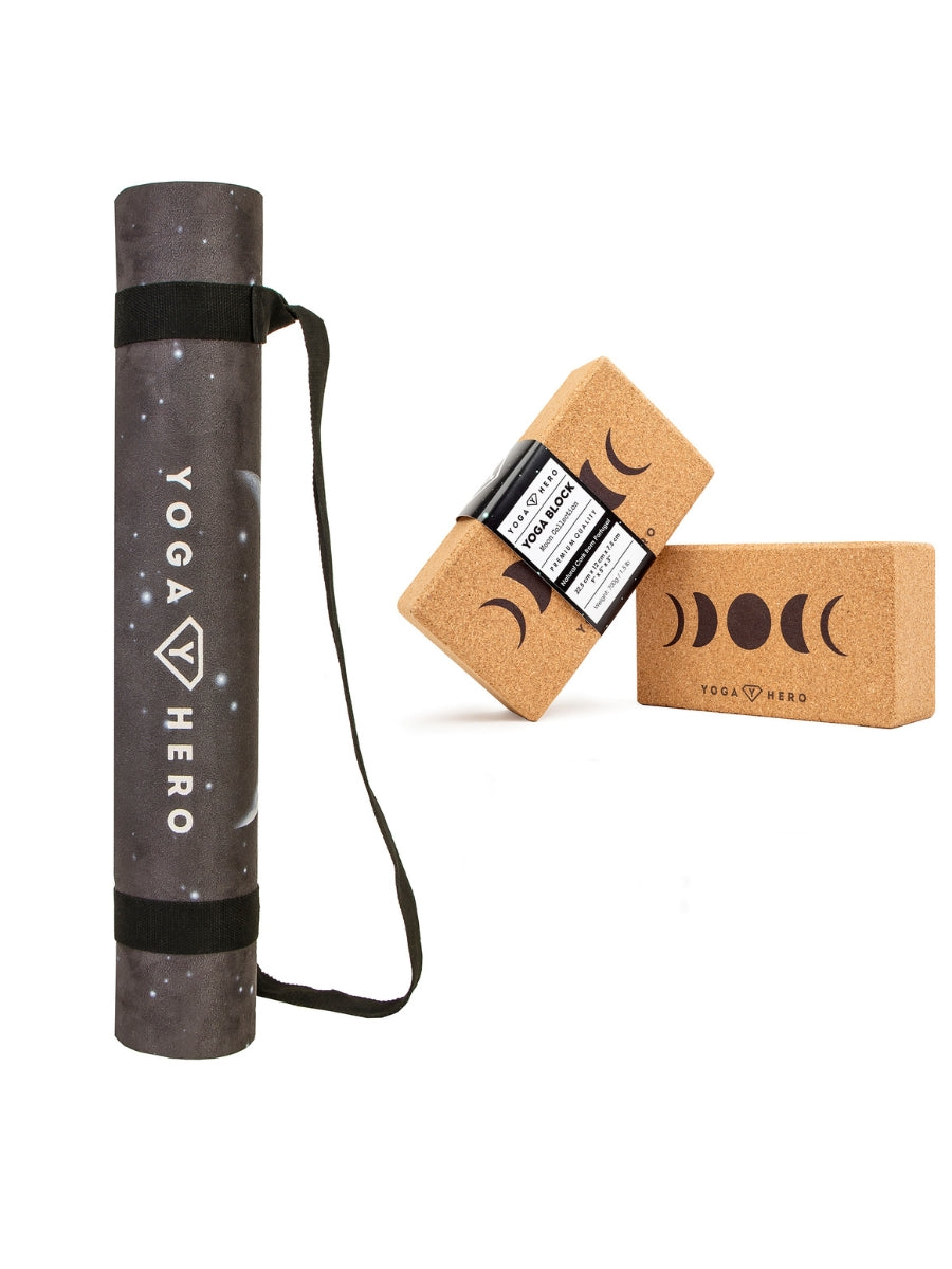 <tc>Set Classique MOON (Tapis de yoga + 2 Briques de yoga)</tc>