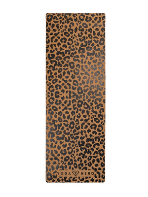 Cork yoga mat Leopard 4mm