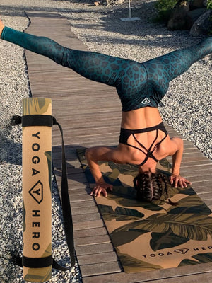 <tc>Tapis de yoga en liège FEUILLES DE BANANES 4mm</tc>