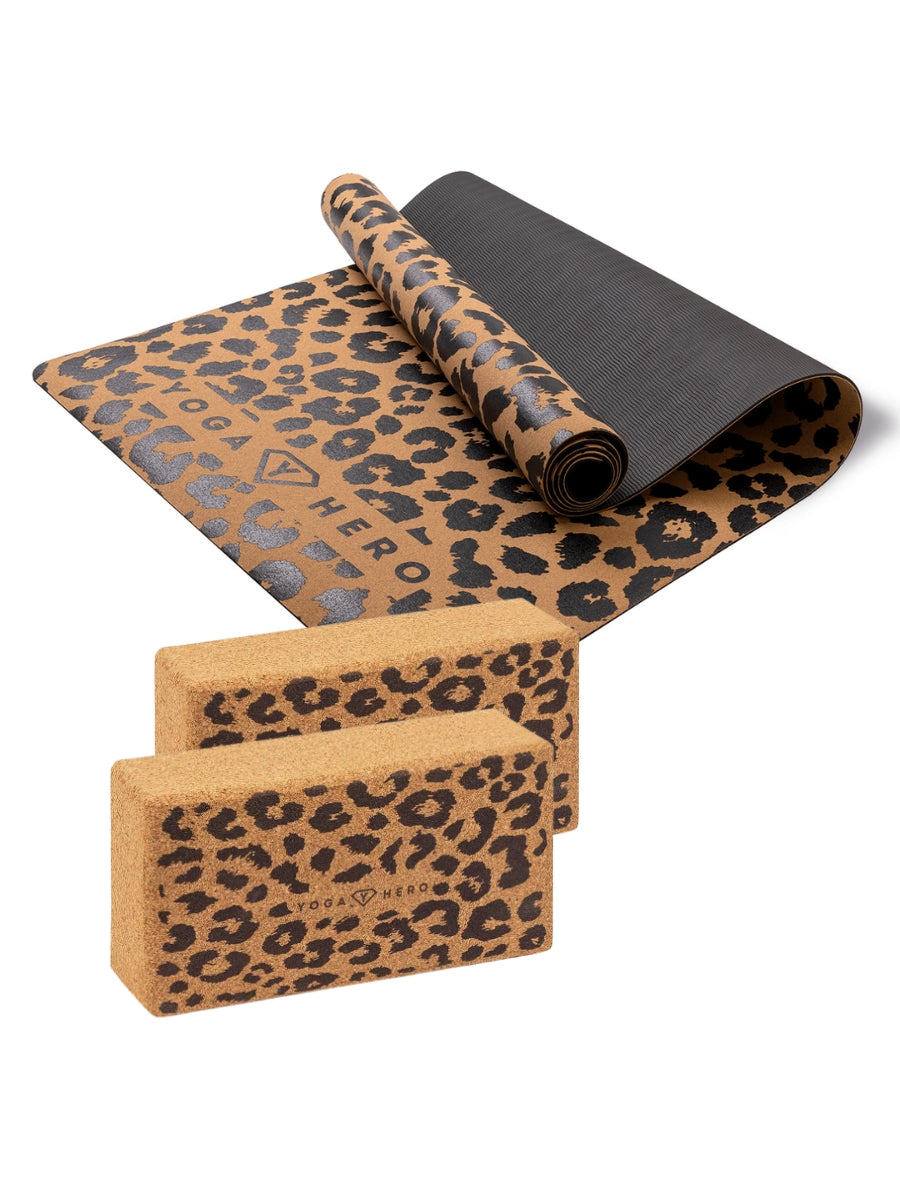 <tc>Set Classique JUNGLE (Tapis de yoga + 2 Briques de yoga)</tc>