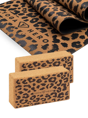 Yoga Set Cork Leopard