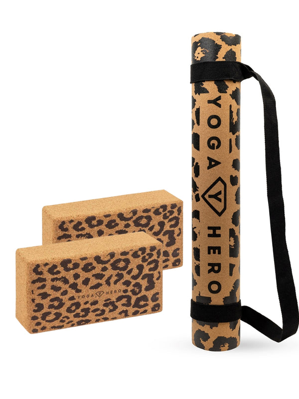 Yoga Set Cork Leopard