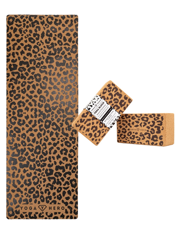 Yoga Set Cork Leopard
