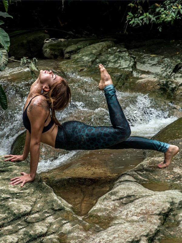 Green Leopard Leggings