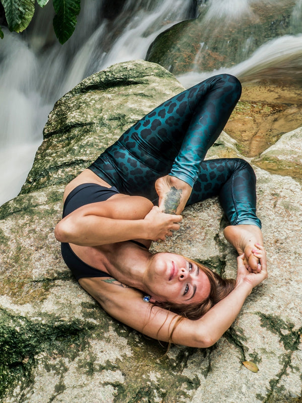 Green Leopard Leggings