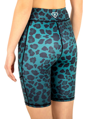 Green Leopard Shorts 