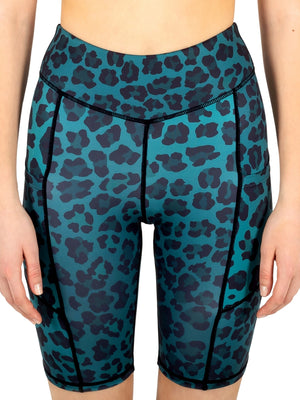Green Leopard Shorts 