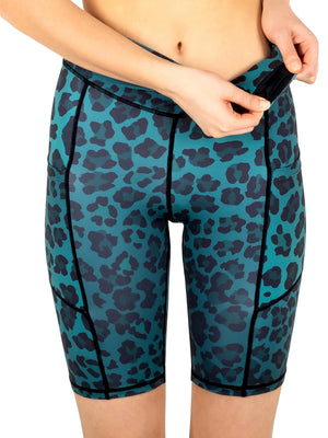 Green Leopard Shorts 