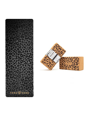 Yoga Travel Set Leopard Gold