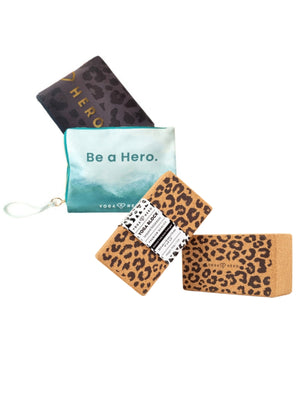 Yoga Travel Set Leopard Gold