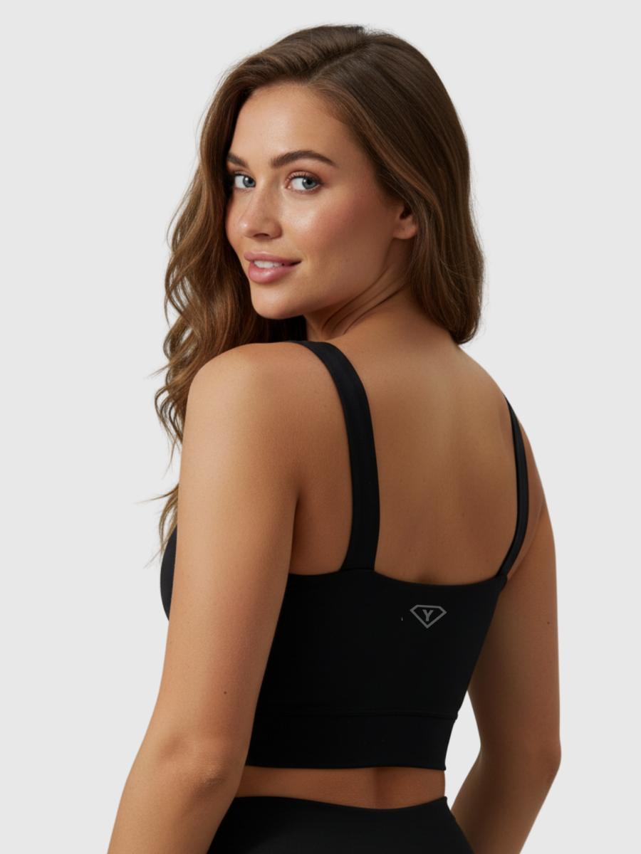 Sports Bra Cross Black