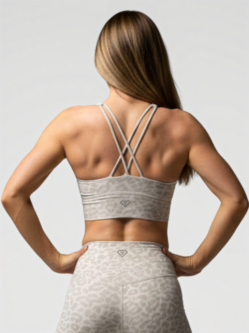 Sports Bra Leopard Grey
