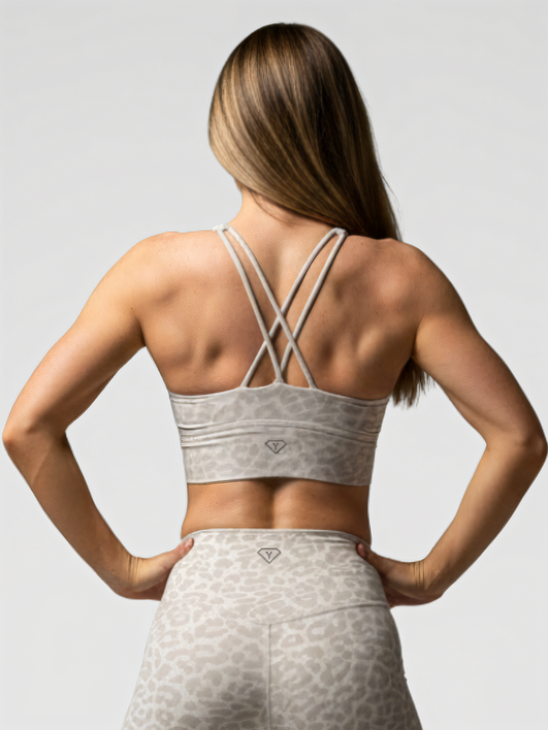 Sports Bra Leopard Grey