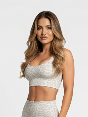 Sports Bra Leopard Grey