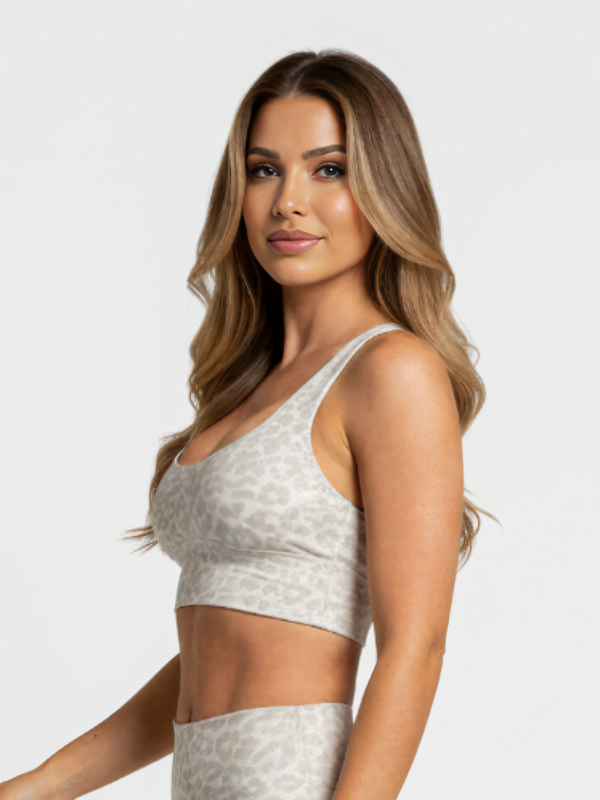 Sports Bra Leopard Grey