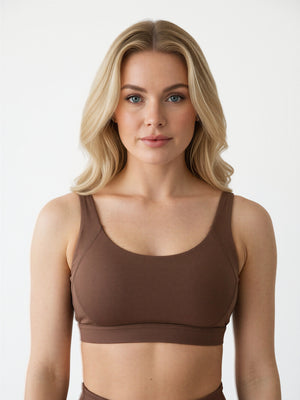 Soutien-gorge de sport gris léopard