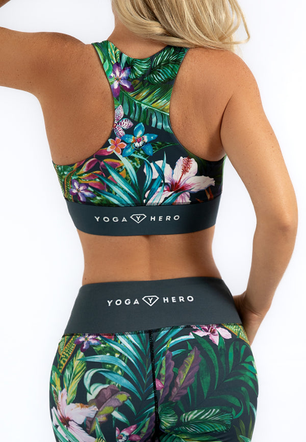 Set biker shorts + sports bra Jungle