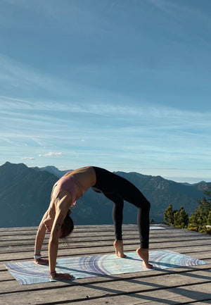 Yoga mat BLUE STONE 4mm B-stock