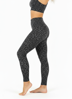 Leggings Léopard Gris