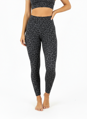 Leggings Léopard Gris