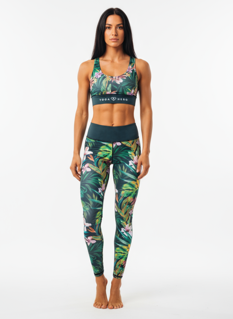 Set of leggings + sports bra Jungle