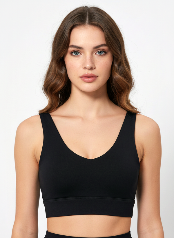 Set Scrunch Shorts + Sports Bra Braided Black